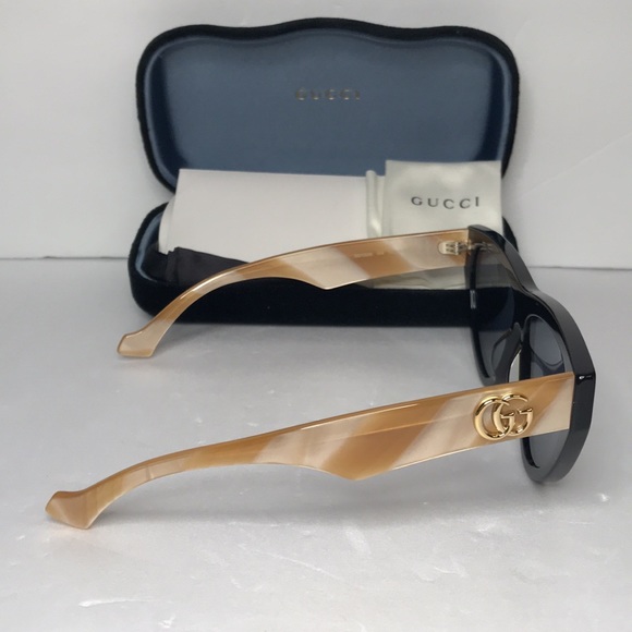 New Gucci Blue Cat Eye Ladies Sunglasses GG1333S 004 - Picture 12 of 17